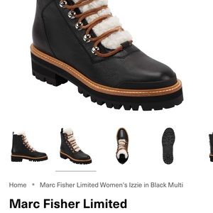 Women’s Winter Leather Boot Marc Fisher Size 8.5
